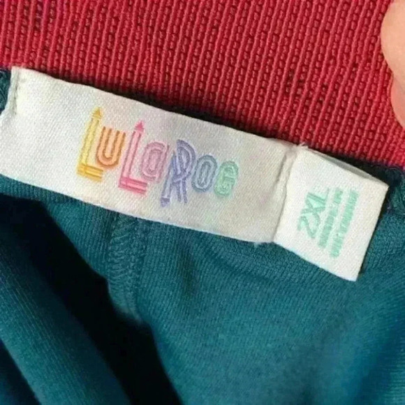 Lularoe Lola skirt 2XL 20-22 chiffon elastic - Picture 7 of 9